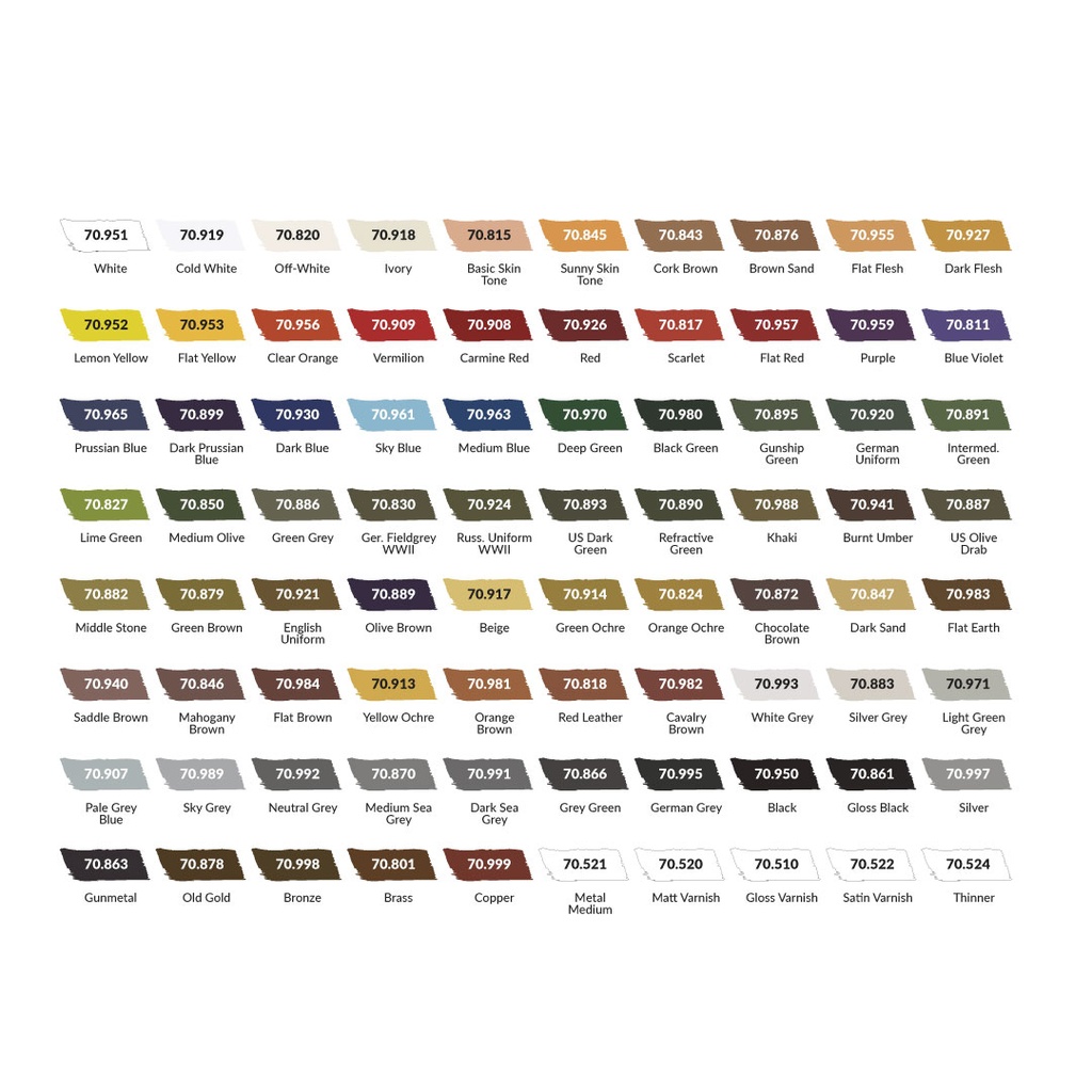 Mallette 80 teintes Model Color