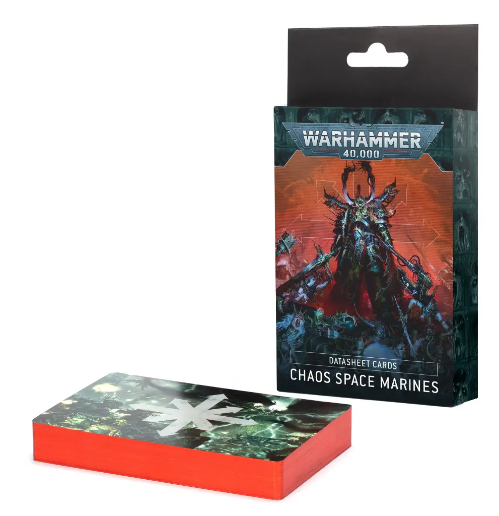 Chaos Space Marines Datasheet Cards FR