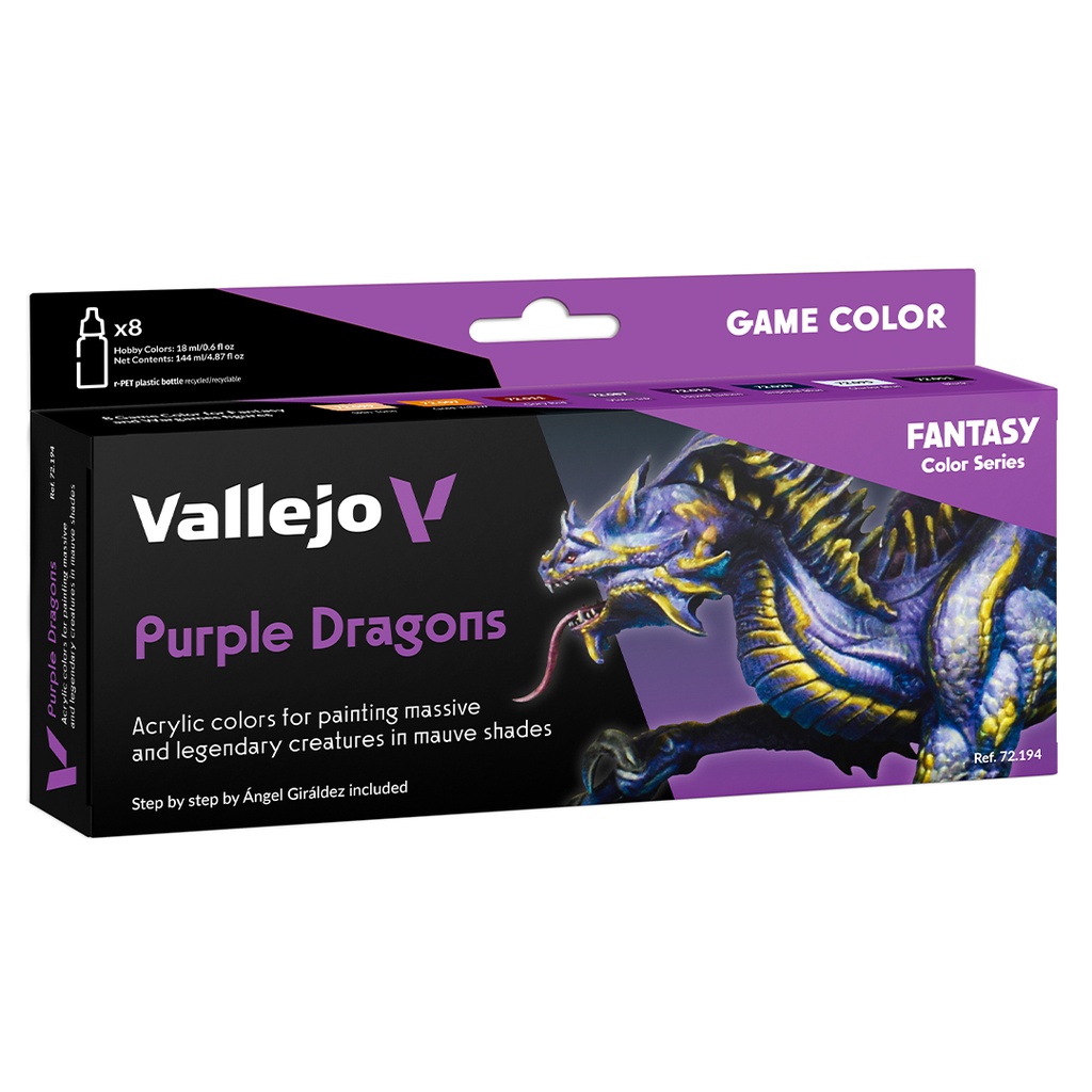 Fantasy Color Series Purple Dragons