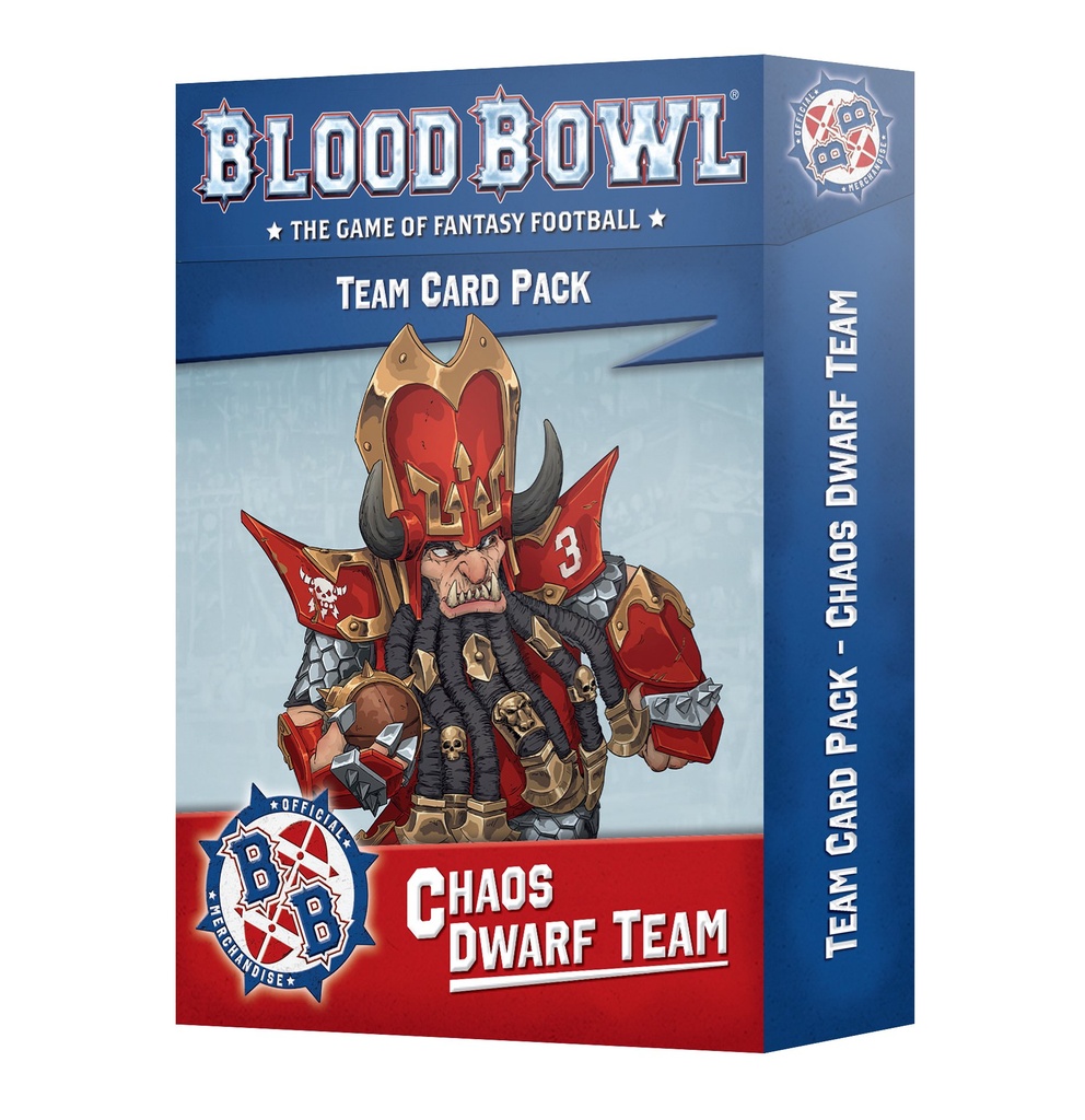 Blood Bowl : Chaos Dwarf Team Card Pack