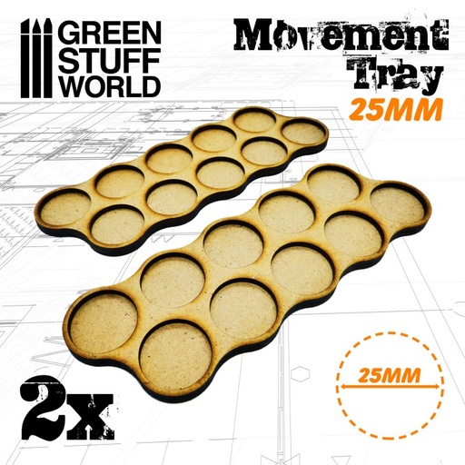 [8436574502824ES] Plateau De Mouvement Horde 25mm