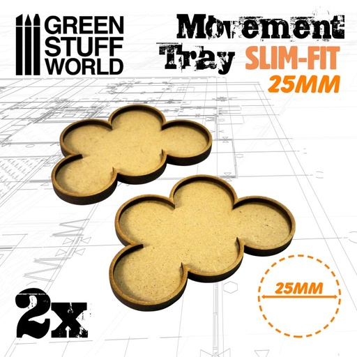 [8435646504308ES] Plateau De Mouvement Skirmish 25mm