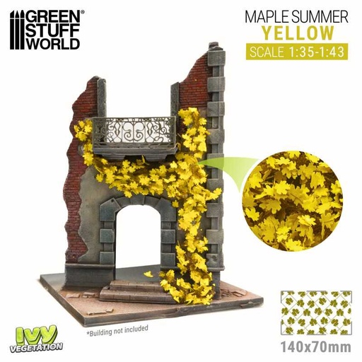 [8435646520025ES] Feuillage lierre miniature - Érable Jaune - Large